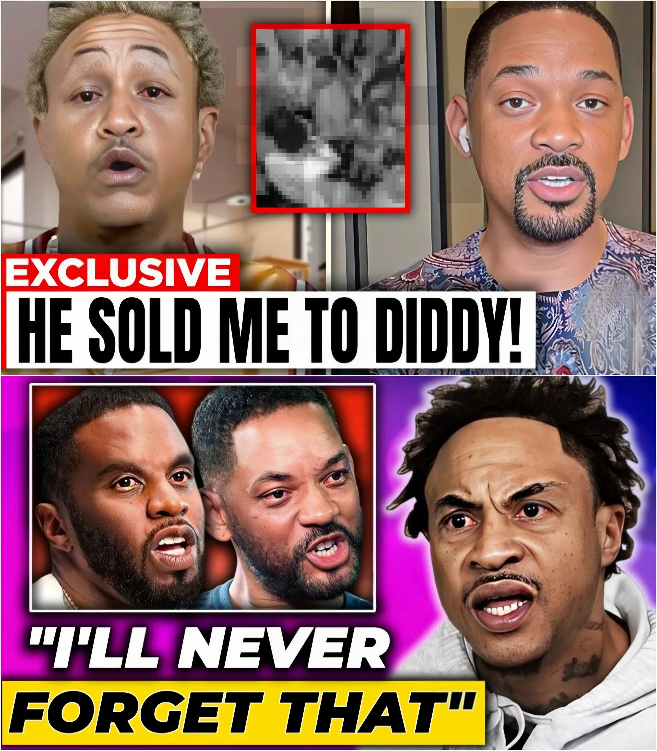 Cover Image for Orlando Brown Alleges Shocking Claims: Says Will Smith ‘P!MPED’ Him To Diddy In Explosive Revelation