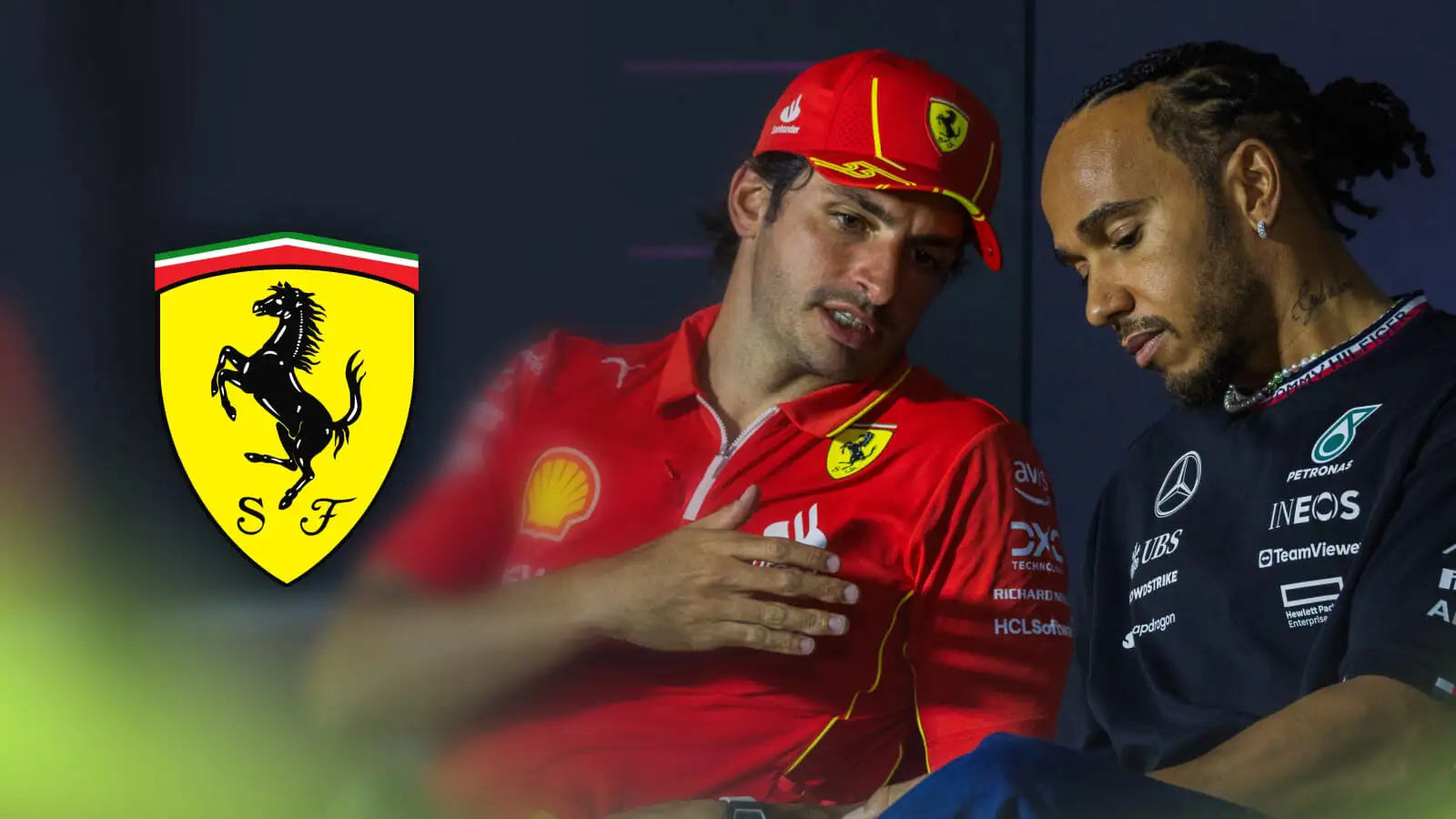 Carlos Sainz: "I don't think Lewis Hamilton is better than me, but I  understand Ferrari's decision"