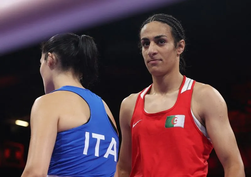 Algerian boxer Imane Khelif with gender test issue wins first Olympic fight  in Paris when opponent Angela Carini of Italy quits - The Tribune