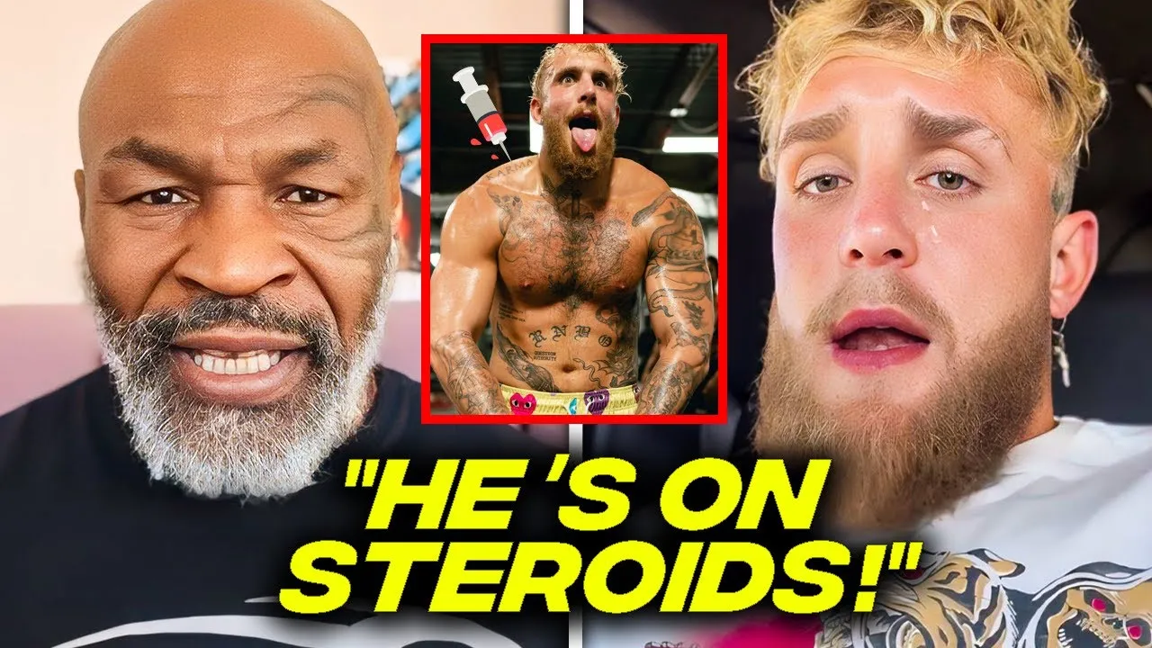 "I'LL CANCEL IT!!" Mike Tyson CONFRONTS Jake Paul For Using STEROIDS -  YouTube