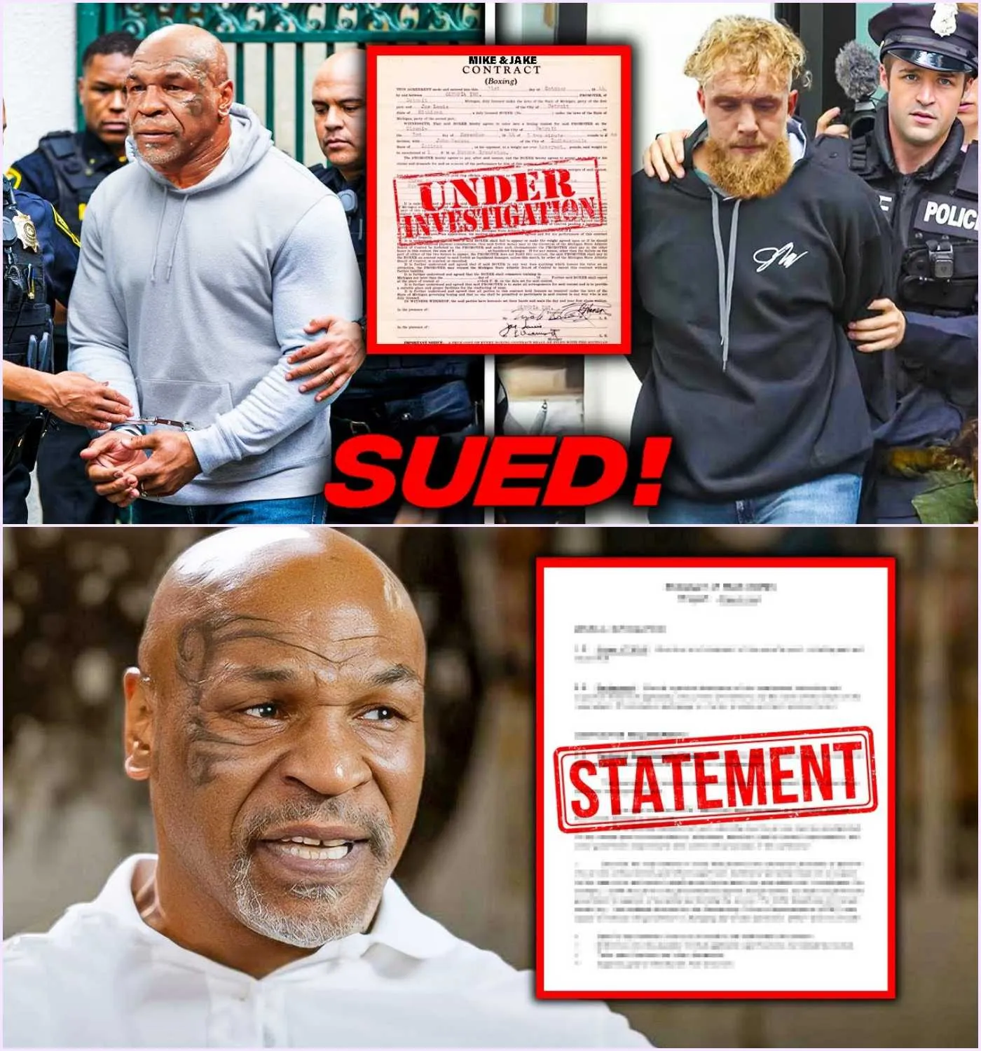 Cover Image for “I REGRET IT” Mike Tyson NEW STATEMENT After SUED For SCRIPTED Jake Paul Fight