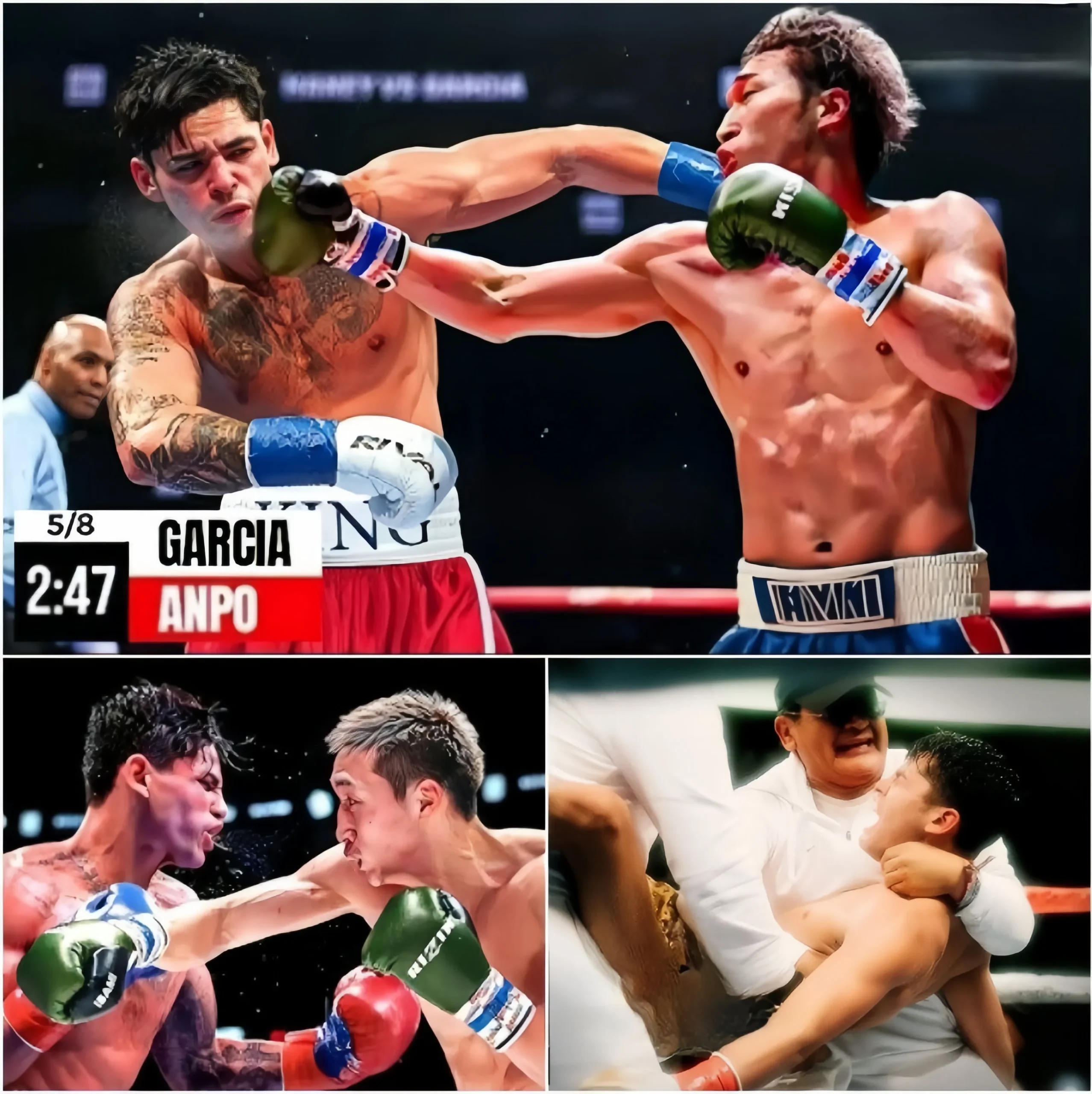 Cover Image for SURPRISING TURN: Ryan Garcia DEVASTATINGLY DEFEATED BY Rukiya Anpo WHEN HE SUFFERED A KNOCKOUT IN ROUND 6 THAT LEFT HIM UNCONSCIOUS. THE SCENE WAS CHAOTIC.