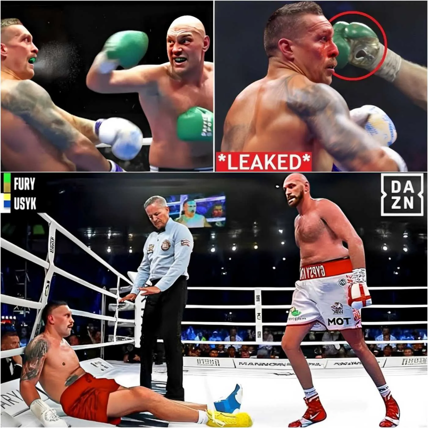 Cover Image for “KING OF BOXING WORLD” Tyson Fury Knocked Out Oleksandr Usyk After Just 8 Rounds, Ending Usyk’s Unbeaten Streak And Successfully Taking Away 4 Prized Boxing Belts From Him.