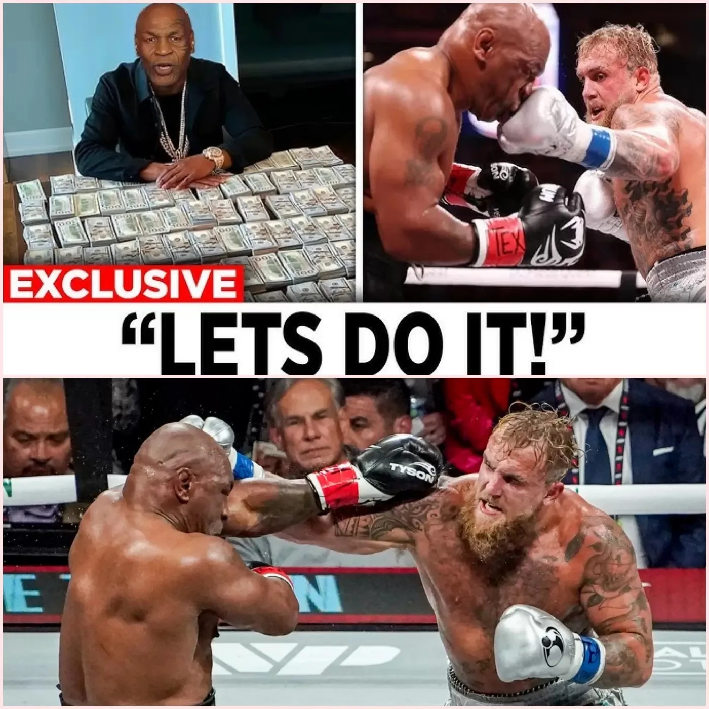 Cover Image for BREAKING NEWS: Mike Tyson AGREES to $700 Million Deal for Jake Paul Rematch! “I HAVE NOT WAY”