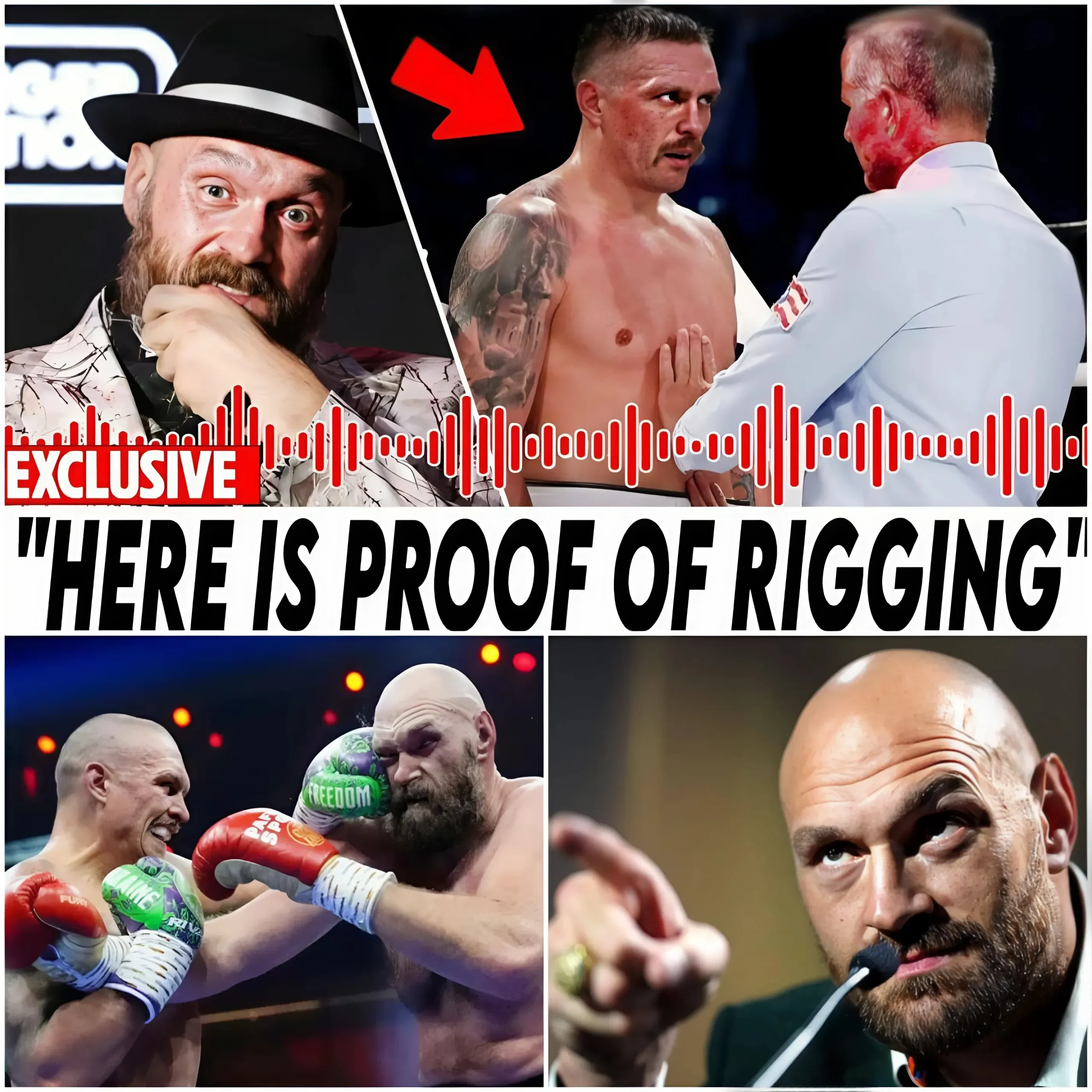 Cover Image for » Tyson Fury Leaks Shocking Audio Recording Of Usyk And The Referees – Controversy Erupts!