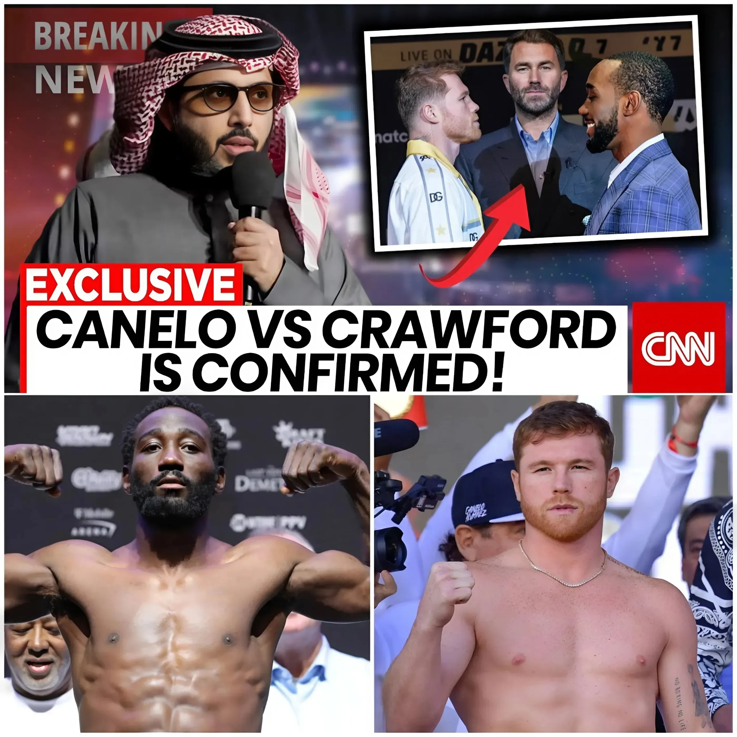 Cover Image for SHOCKING NEWS!! Canelo Alvarez Takes the Gamble of a Lifetime Against Terence Crawford in Turki Alalshikh’s Mega Bet!