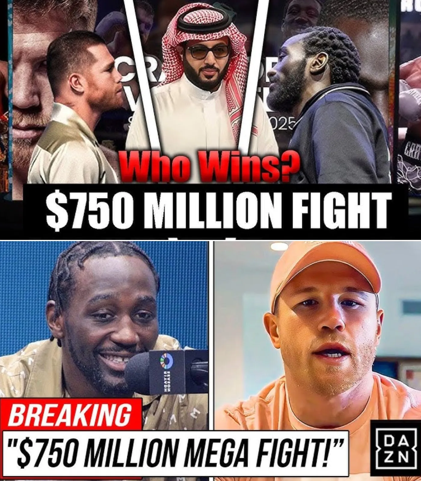 Cover Image for $750 Million MEGA FIGHT!” Canelo Alvarez VS Terence Crawford Set For 2025 In Las Vegas