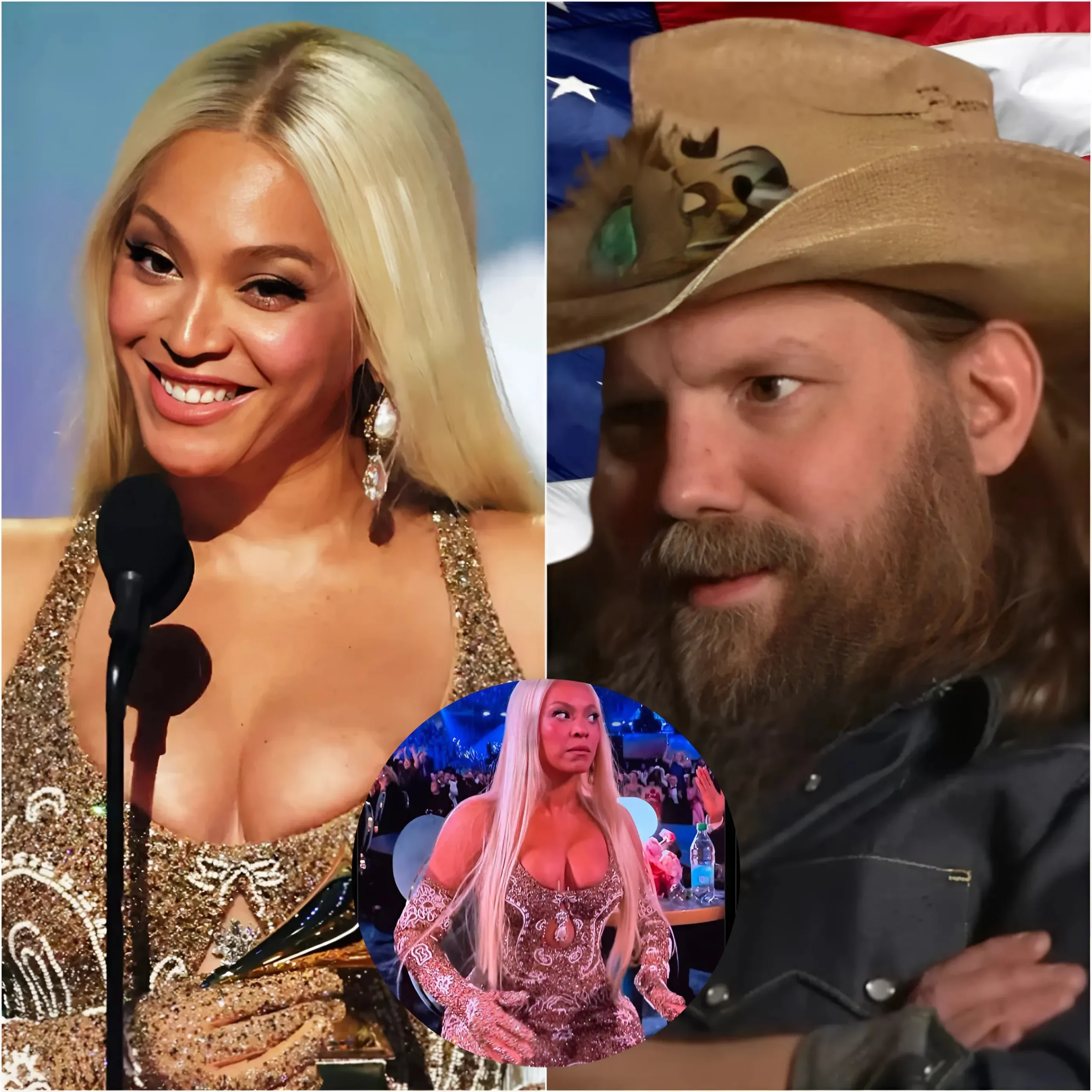 Cover Image for ¡Chris Stapleton acusa a Beyoncé de no merecer el Grammy! “¡Esto no es un álbum de country! ¿Ganó Beyoncé de manera injusta?”