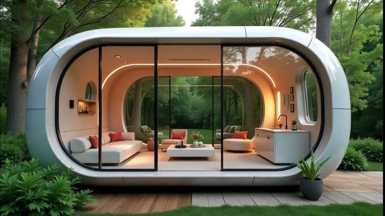 Elon Musk Unveils $10,000 Futuristic Tiny House| HIGH Design, High-Tech  Interior| Affordable Luxury!