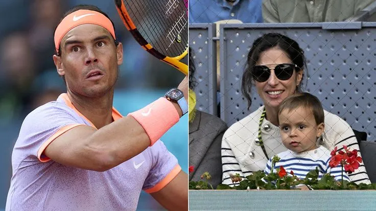 Rafael Nadal supported by wife Maria Francisca Perello and rarely-seen baby  son in sweet moment