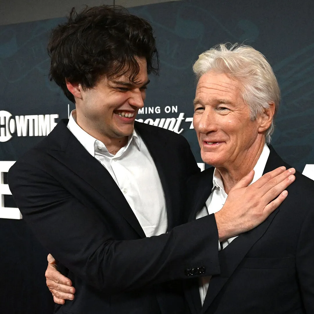 Richard Gere Makes Red Carpet Appearance With Son Homer