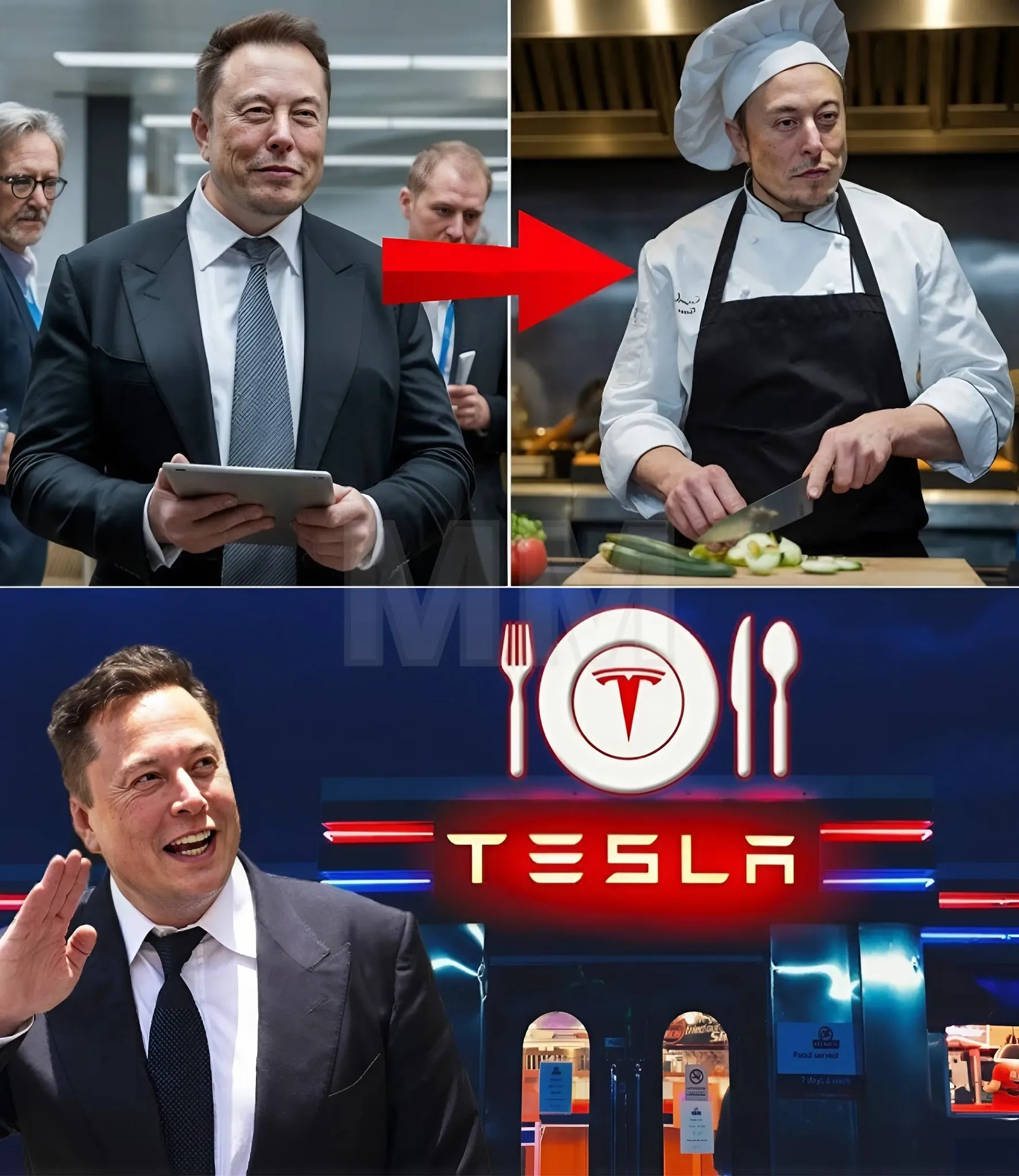 Cover Image for HOT VIRAL: Elon Musk is leaving Tesla to work at a fast-food restaurant. What happens next will blow your mind!