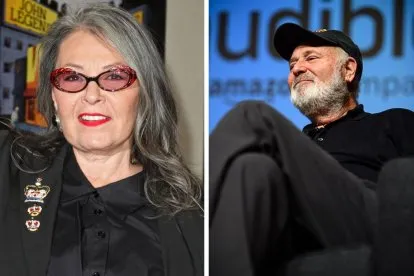 The discussion between Roseanne Barr and Rob Reiner about Trump