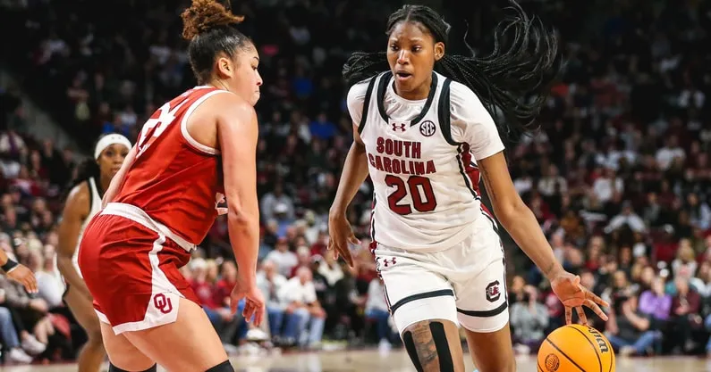 South Carolina women's basketball senior Sania Feagin (Photo by Katie Dugan)