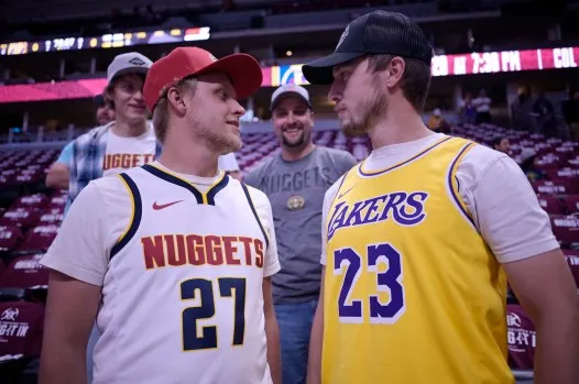 Lakers fans at Ball Arena admit it: Nikola Jokic scares them to death. "The  Nuggets could beat us."