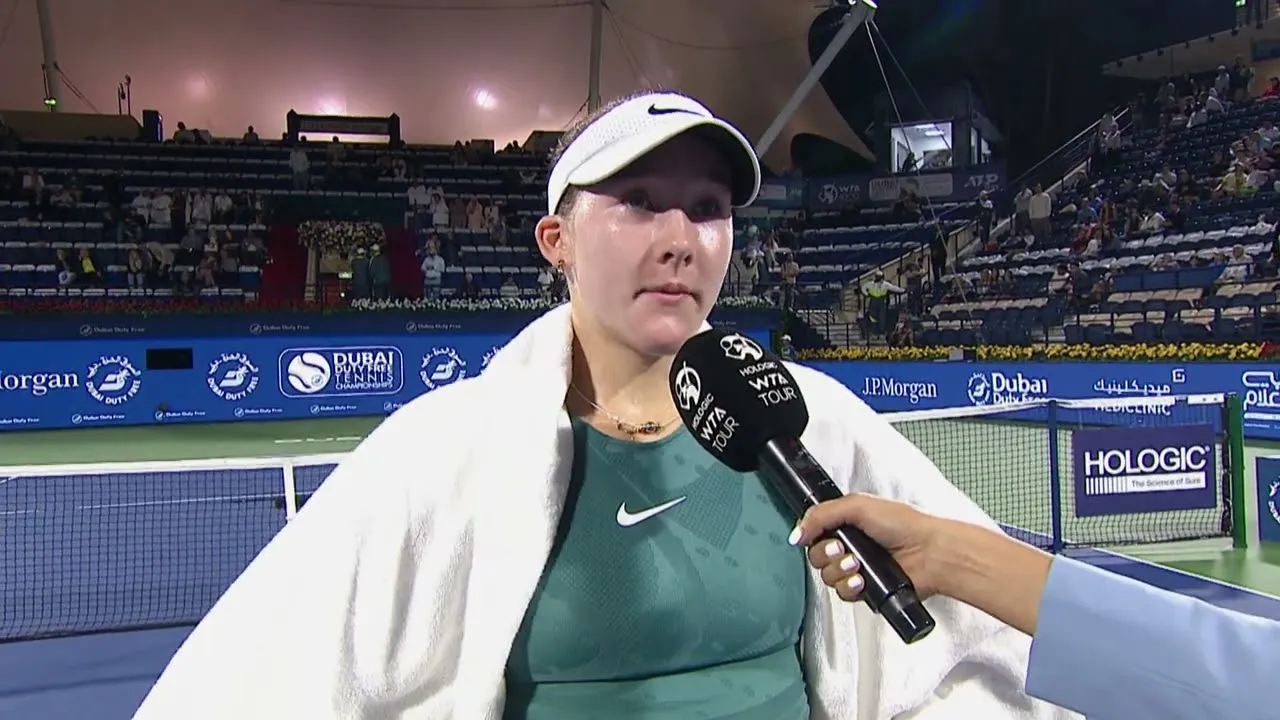 Mirra Andreeva Post-Match Interview - SF - 2025 Dubai Duty Free Tennis  Championships