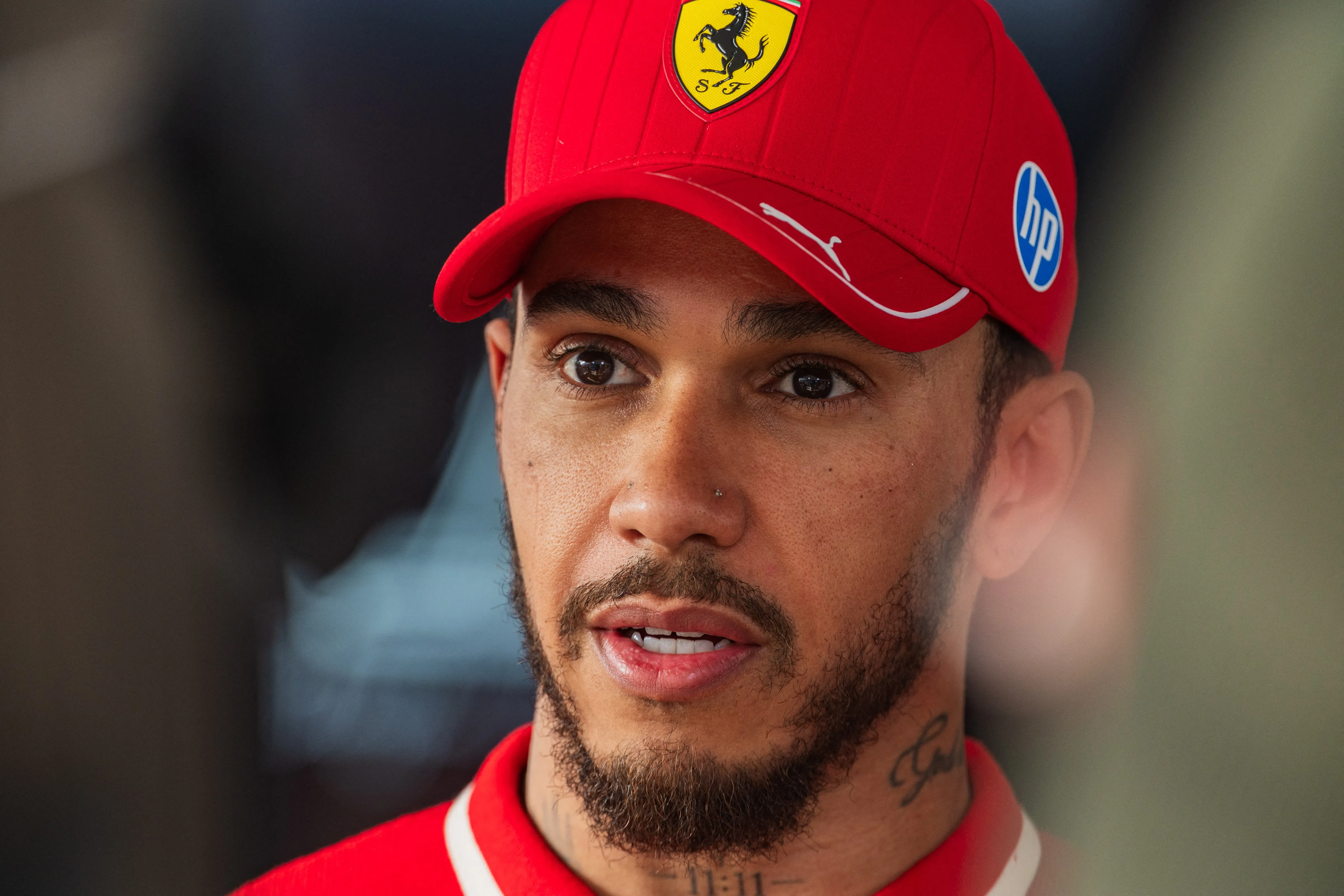 Lewis Hamilton at the Shanghai International Circuit.